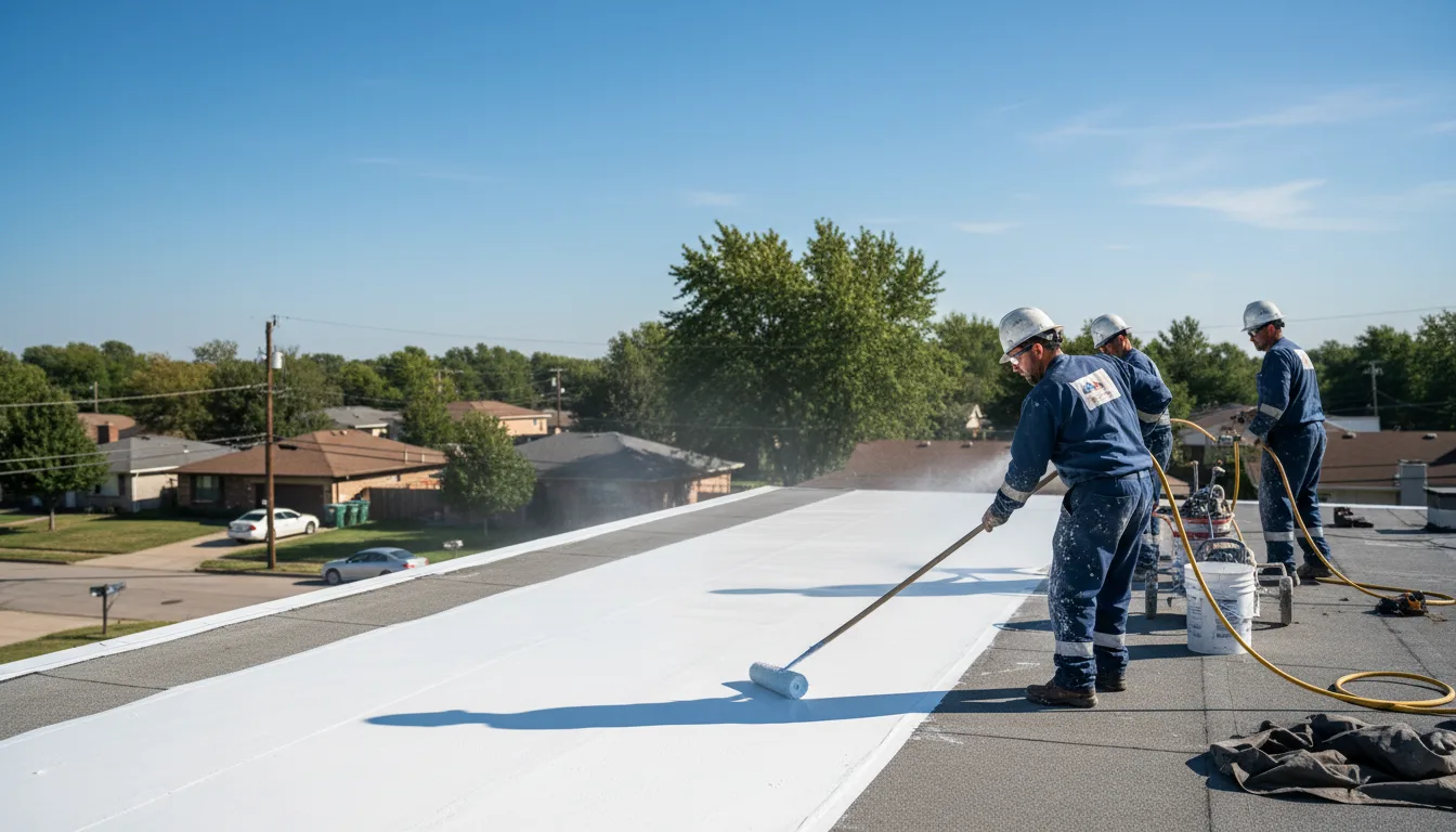 Commercial roof coating in Redfield, NY near me